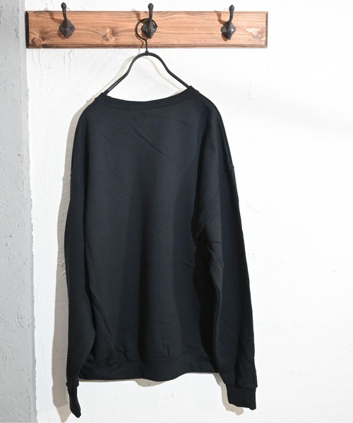 Anytime Songs（エニータイムソングス）の「【JERZEES/ジャージーズ】裏起毛スウェット トレーナー（スウェット・メンズ・ブラック/杢グレー/ホワイト/ネイビー/サンドベージュ/オリーブ/パープル/オレンジ/サックスブルー・LARGE/X-LARGE/SMALL/MEDIUM）」の18枚目の写真