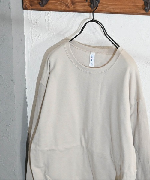 Anytime Songs（エニータイムソングス）の「【JERZEES/ジャージーズ】裏起毛スウェット トレーナー（スウェット・メンズ・ブラック/杢グレー/ホワイト/ネイビー/サンドベージュ/オリーブ/パープル/オレンジ/サックスブルー・LARGE/X-LARGE/SMALL/MEDIUM）」の16枚目の写真