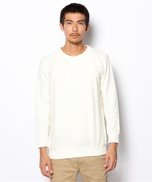 CIAOPANIC（チャオパニック）の「【Ciaopanic】裏毛両面ガゼットスウェット（スウェット・メンズ・アイボリー/チャコールグレー/ネイビー・MEDIUM/LARGE）」の7枚目の写真