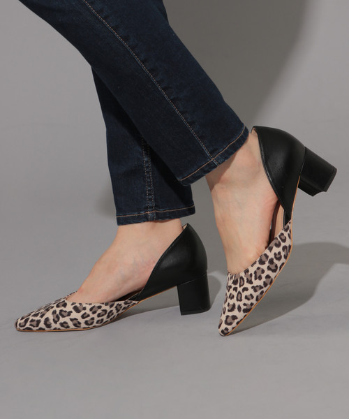 PAGEBOY（ページボーイ）の「バイカラーパンプス（パンプス・レディース・イエロー/レオパード・SMALL/MEDIUM/LARGE）」の4枚目の写真