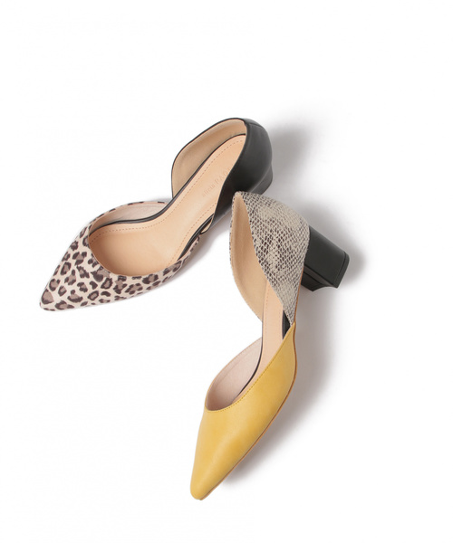 PAGEBOY（ページボーイ）の「バイカラーパンプス（パンプス・レディース・イエロー/レオパード・SMALL/MEDIUM/LARGE）」の20枚目の写真