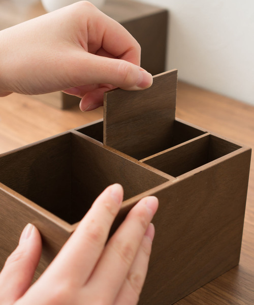 東京家具（トウキョウカグ）の「[木製小物]ペンスタンド（収納グッズ・レディース・ナチュラル/ダークウッド・FREE）」の9枚目の写真