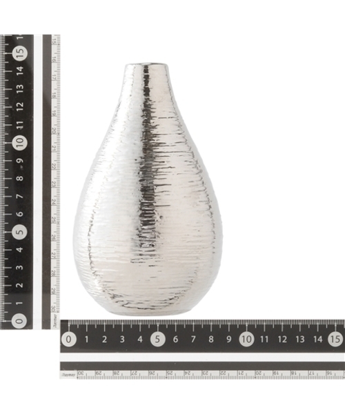 フラワーベース 花瓶 小物入れ 真鍮 シルバー フレンチ 87149PL-SV