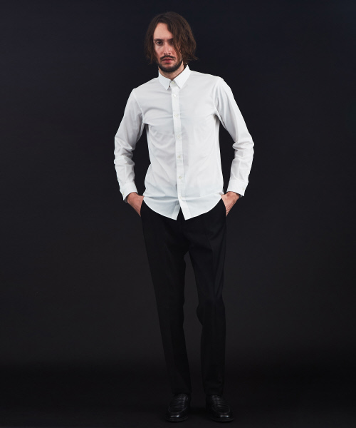 5351 POUR LES HOMMES(ゴーサンゴーイチプールオム)の「【セットアップ対応】スーパーブラックギャバスリムテーパードパンツ(その他パンツ・メンズ・ブラック・44/46/48/50)」の6枚目の写真