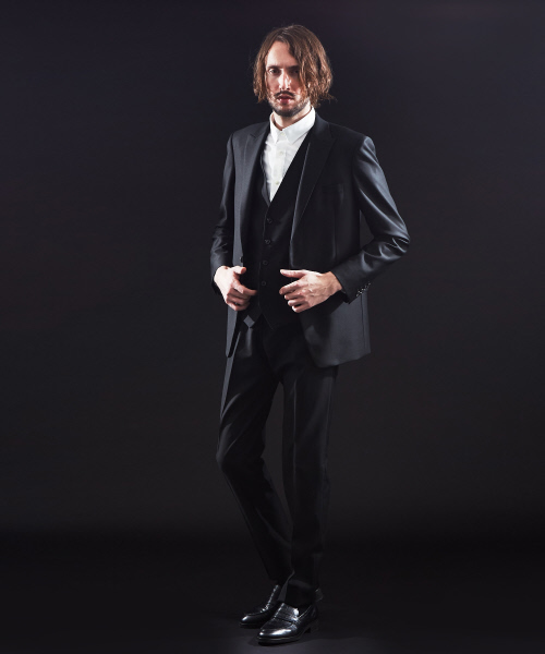 5351 POUR LES HOMMES(ゴーサンゴーイチプールオム)の「【セットアップ対応】スーパーブラックギャバスリムテーパードパンツ(その他パンツ・メンズ・ブラック・44/46/48/50)」の5枚目の写真