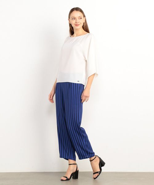 ARMANI EXCHANGE（アルマーニエクスチェンジ）の「【A|Xアルマーニ エクスチェンジ】ラグランスリーブブラウス（シャツ/ブラウス・レディース・ホワイト/ブラック・SMALL/MEDIUM/X-SMALL）」の5枚目の写真