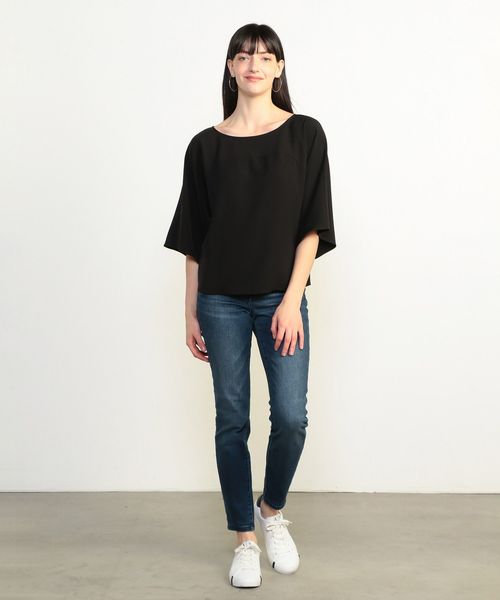 ARMANI EXCHANGE（アルマーニエクスチェンジ）の「【A|Xアルマーニ エクスチェンジ】ラグランスリーブブラウス（シャツ/ブラウス・レディース・ホワイト/ブラック・SMALL/MEDIUM/X-SMALL）」の13枚目の写真