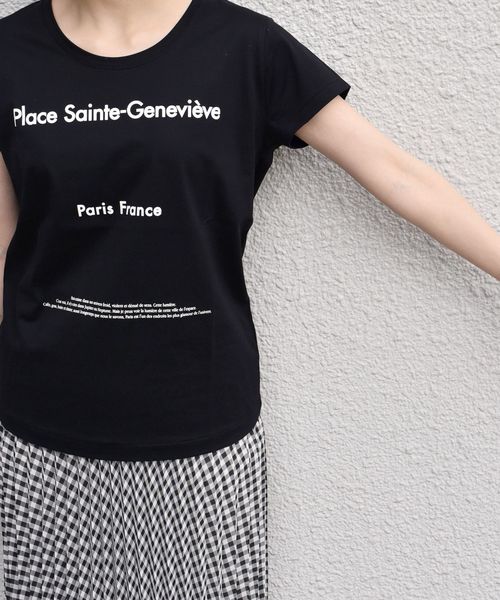 SHIPS(シップス)の「グラフィックロゴTEE◇(Tシャツ/カットソー・レディース・ホワイト/ブラック/ベージュ・ONE SIZE)」の9枚目の写真