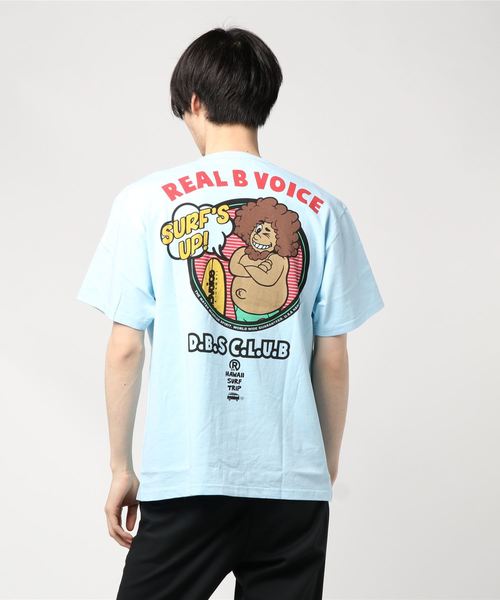 RealBvoice（リアルビーヴォイス）の「半袖Tシャツ REAL B VOICE 10101-10308（Tシャツ/カットソー・メンズ・ホワイト/ライトブルー・M/L/XL）」の4枚目の写真