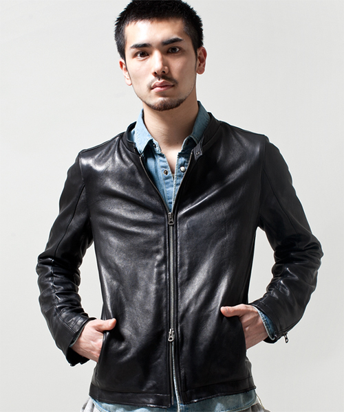 NANO universe（ナノユニバース）の「Shama(シャマ)/ Single Sheep Riders（ライダースジャケット・メンズ・ブラック・38/42/40）」の10枚目の写真