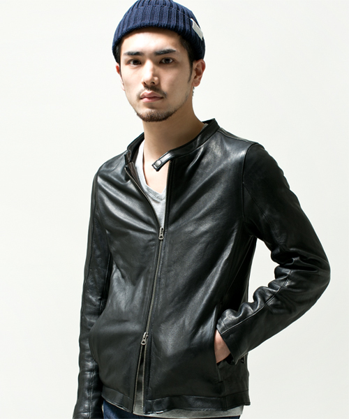 NANO universe（ナノユニバース）の「Shama(シャマ)/ Single Sheep Riders（ライダースジャケット・メンズ・ブラック・38/42/40）」の12枚目の写真