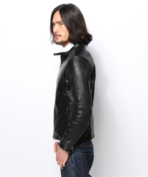 NANO universe（ナノユニバース）の「Shama(シャマ)/ Single Sheep Riders（ライダースジャケット・メンズ・ブラック・38/42/40）」の8枚目の写真