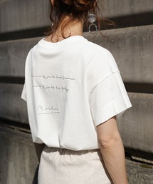 reca | 筆記体コットンロゴTシャツ(Tシャツ/カットソー)