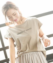 BAYFLOW | カリフォルニアコットンフレンチスリーブロゴTシャツ(Tシャツ/カットソー)