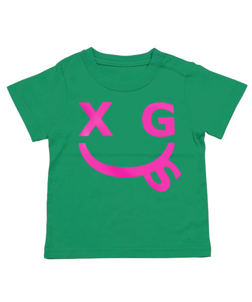 X-girl Stages(エックスガールステージス)の「S/S TEE SMILEY(Tシャツ/カットソー・キッズ・ホワイト/ピンク/グリーン/ブラック・3T/12M/2T)」の10枚目の写真