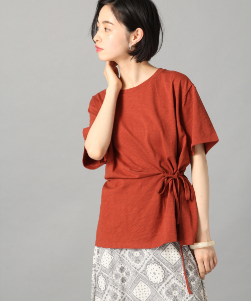 LOWRYS FARM(ローリーズファーム)の「スラブウエストムスビSS 841180(Tシャツ/カットソー・レディース・ブラック/ブラウン/オフホワイト・FREE)」の3枚目の写真