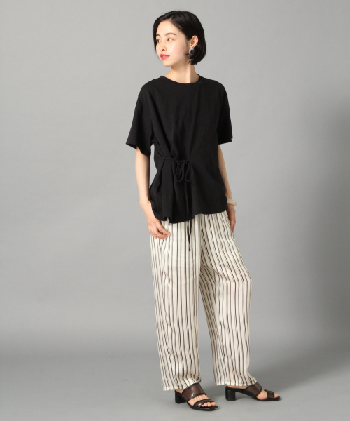 LOWRYS FARM(ローリーズファーム)の「スラブウエストムスビSS 841180(Tシャツ/カットソー・レディース・ブラック/ブラウン/オフホワイト・FREE)」の12枚目の写真