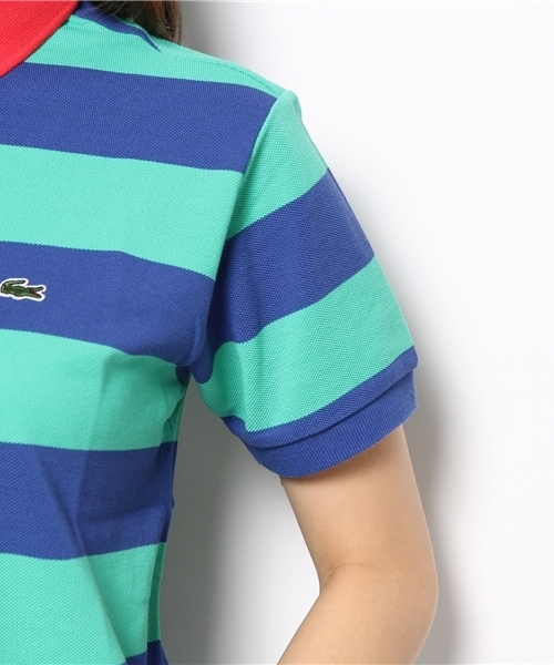 BEAMS BOY(ビームスボーイ)の「○LACOSTE / ボーダー ポロ(ポロシャツ・レディース・ブルー/ネイビー・ONE SIZE)」の9枚目の写真
