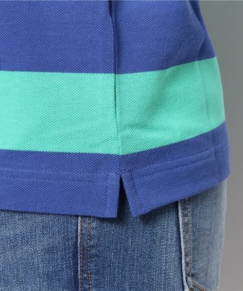 BEAMS BOY(ビームスボーイ)の「○LACOSTE / ボーダー ポロ(ポロシャツ・レディース・ブルー/ネイビー・ONE SIZE)」の3枚目の写真