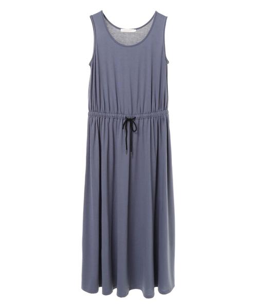 AMERICAN HOLIC（アメリカンホリック）の「ウエストギャザーノースリーブカットワンピース＊（ワンピース・レディース・ネイビー/ブルー/グリーン/チャコールグレー・L/M）」の15枚目の写真