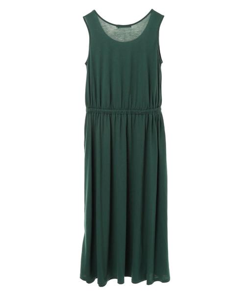 AMERICAN HOLIC（アメリカンホリック）の「ウエストギャザーノースリーブカットワンピース＊（ワンピース・レディース・ネイビー/ブルー/グリーン/チャコールグレー・L/M）」の16枚目の写真