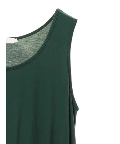 AMERICAN HOLIC（アメリカンホリック）の「ウエストギャザーノースリーブカットワンピース＊（ワンピース・レディース・ネイビー/ブルー/グリーン/チャコールグレー・L/M）」の9枚目の写真