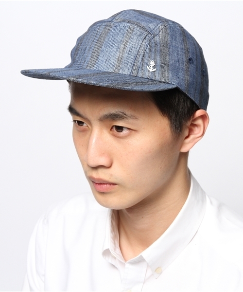 B'2nd（ビーセカンド）の「C-PLUS （シープラス） マルチストライプCAP (065)（キャップ・メンズ・ブルー/ネイビー・FREE）」の9枚目の写真