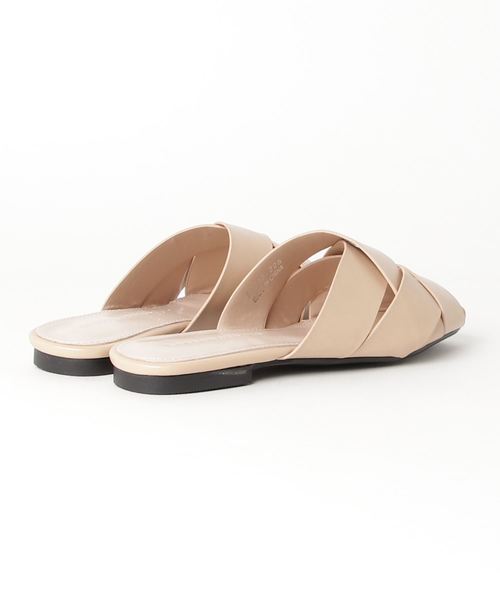 MODE ROBE(モードローブ)の「クロスフラットサンダル(サンダル・レディース・アイボリー/ブラック/ブラウン/ベージュ・22.5/23/23.5/24/24.5/25)」の5枚目の写真