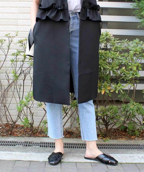 MODE ROBE(モードローブ)の「クロスフラットサンダル(サンダル・レディース・アイボリー/ブラック/ブラウン/ベージュ・22.5/23/23.5/24/24.5/25)」の12枚目の写真