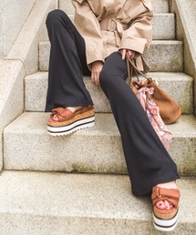 テレコフレアパンツ