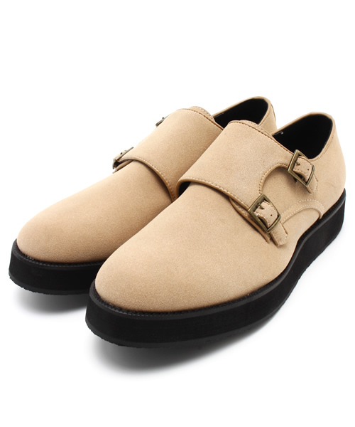 WEGO（ウィゴー）の「WEGO/ダブルモンクストラップシューズ（ドレスシューズ・メンズ・ブラック/グレー/ベージュ・26.5/27.5）」の18枚目の写真