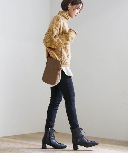 ローゲージハイネックタートルニット（ニット/セーター）｜select MOCA