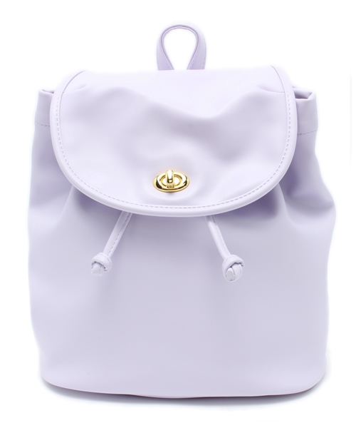 WEGO(ウィゴー)の「WEGO/フラップリュック(バックパック/リュック・レディース・ホワイト/ブラック/パープル/ピンク・FREE)」の4枚目の写真