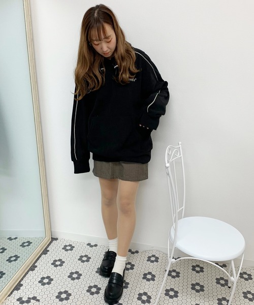 apres jour（アプレジュール）の「フリースロゴパーカー【ZOZOTOWN限定アイテム】（カーディガン/ボレロ・レディース・ブラック/ベージュ/ダークブラウン・フリー）」の14枚目の写真