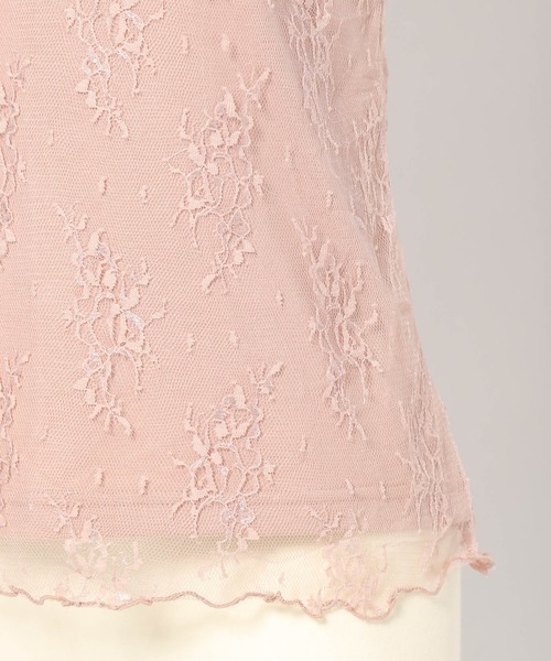 Heather（ヘザー）の「ボウタイハイネックレースタンク　868736（タンクトップ・レディース・ホワイト/ブラック/ピンク・FREE）」の13枚目の写真
