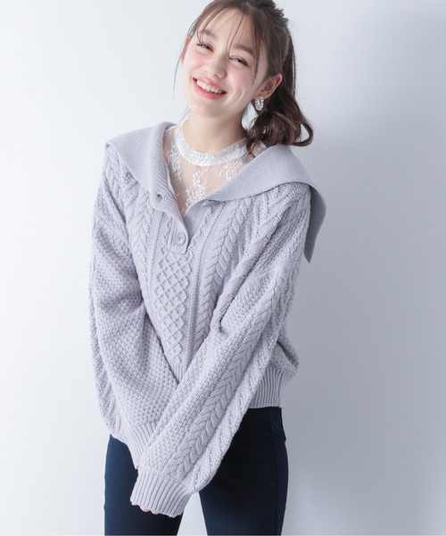 Heather（ヘザー）の「ボウタイハイネックレースタンク　868736（タンクトップ・レディース・ホワイト/ブラック/ピンク・FREE）」の17枚目の写真