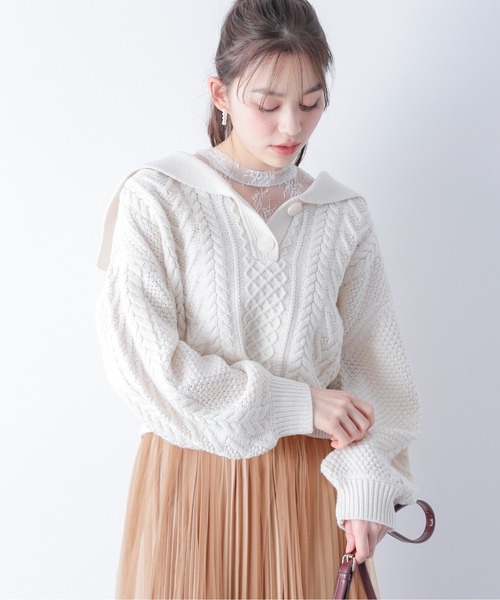 Heather（ヘザー）の「ボウタイハイネックレースタンク　868736（タンクトップ・レディース・ホワイト/ブラック/ピンク・FREE）」の18枚目の写真