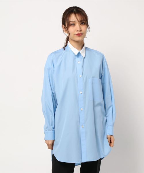 トラディショナルウェザーウェア　ブルー　シャツ Traditional Weatherwear（トラディショナルウェザーウェア）の