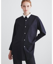 BIG TUCK-UP CONVERTIBLE COLLAR SHRTS