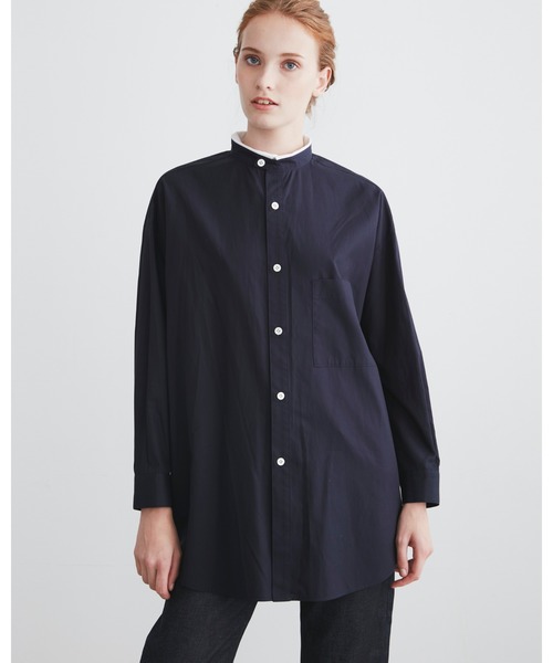 Traditional Weatherwear◆BIG TUCK UP SHIRTS/長袖シャツ/S/コットン/IDG/L201CFSH0023CI トラディショナルウェザーウェア Traditional Weatherwear BIG