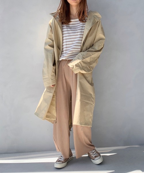 LE MORE（リモア）の「ゆったりシルエット◆オーバーサイズルーズボーダーカットソー（Tシャツ/カットソー・レディース・ベージュ/サックスブルー/ミント・FREE）」の12枚目の写真