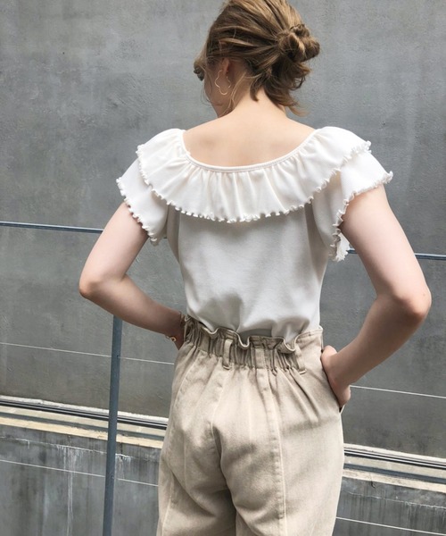 one after another NICE CLAUP（ワンアフターアナザーナイスクラップ）の「硫化デニムパンツ（デニムパンツ・レディース・アイボリー/ブルーグレー/ベージュ/ネイビー/ブラック・SMALL/MEDIUM）」の12枚目の写真