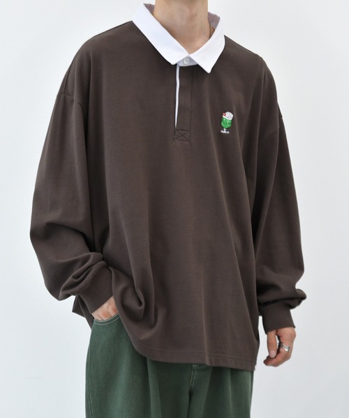 Perushu(ペルーシュ)の「刺繍ラガーシャツ(シャツ/ブラウス)」 - WEAR