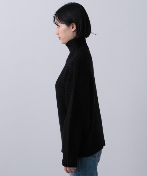 PAGEBOY（ページボーイ）の「カノコタートルプルオーバー（ニット/セーター・レディース・ブラック/オフホワイト/モカ/バイオレット・FREE）」の14枚目の写真