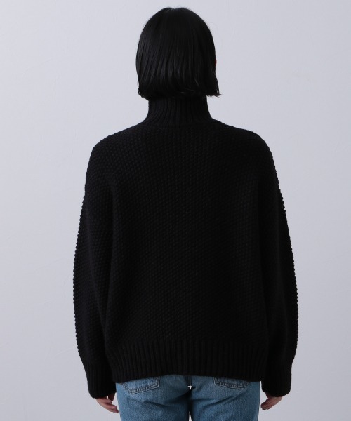 PAGEBOY（ページボーイ）の「カノコタートルプルオーバー（ニット/セーター・レディース・ブラック/オフホワイト/モカ/バイオレット・FREE）」の15枚目の写真