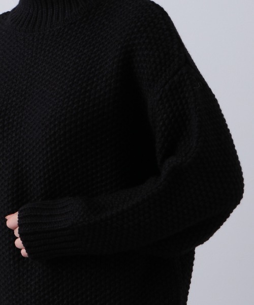 PAGEBOY（ページボーイ）の「カノコタートルプルオーバー（ニット/セーター・レディース・ブラック/オフホワイト/モカ/バイオレット・FREE）」の17枚目の写真