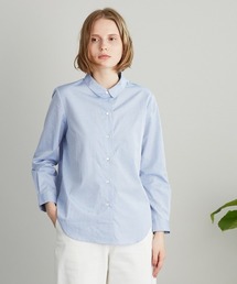 Giza Cotton Poplin ラウンドカラーシャツ