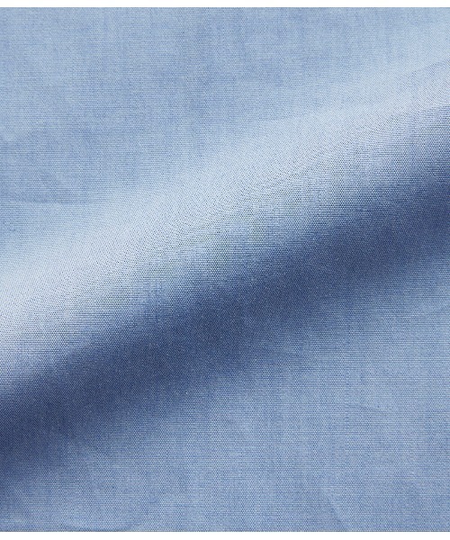 SIPULI（シプリ）の「Giza Cotton Poplin ラウンドカラーシャツ（シャツ/ブラウス・レディース・サックスブルー/ホワイト・3/1/2）」の9枚目の写真