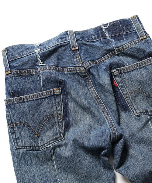 Levi's（リーバイス）の「THRIFTY LOOK/スリフティールック LEVIS SLIT REMAKE リメイクデニムパンツ（デニムパンツ・メンズ・ブルー系その他/ブルー系その他3/ブルー系その他2・M/L）」の13枚目の写真