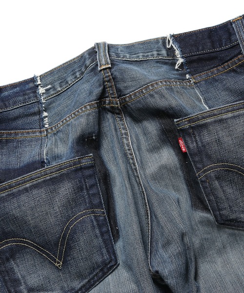 Levi's（リーバイス）の「THRIFTY LOOK/スリフティールック LEVIS SLIT REMAKE リメイクデニムパンツ（デニムパンツ・メンズ・ブルー系その他/ブルー系その他3/ブルー系その他2・M/L）」の18枚目の写真